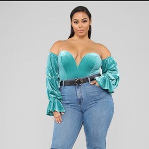 Fashion Nova Mint Bodysuit!